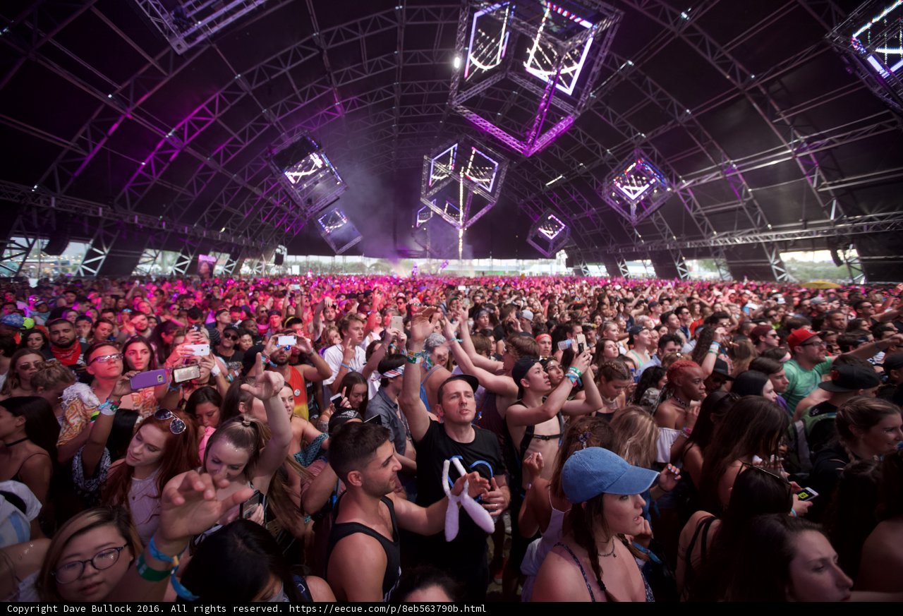 Urban Crowd at Coachella Music Festival