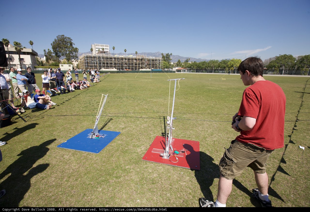 Man and Robot Playing on the Field