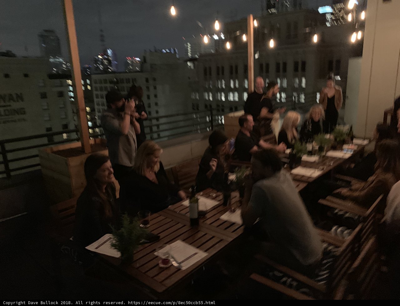 Rooftop Restaurant Gathering