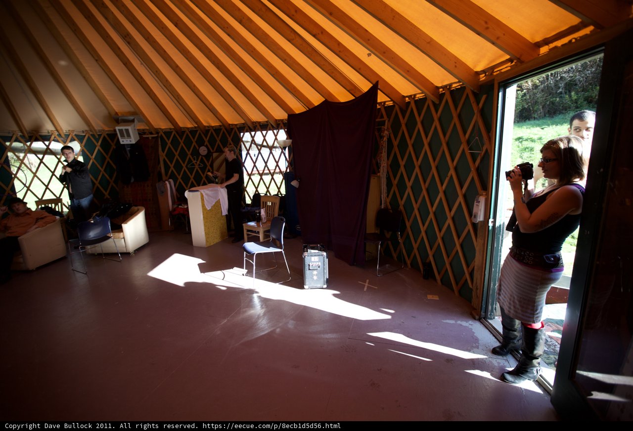 Inside the Yurt