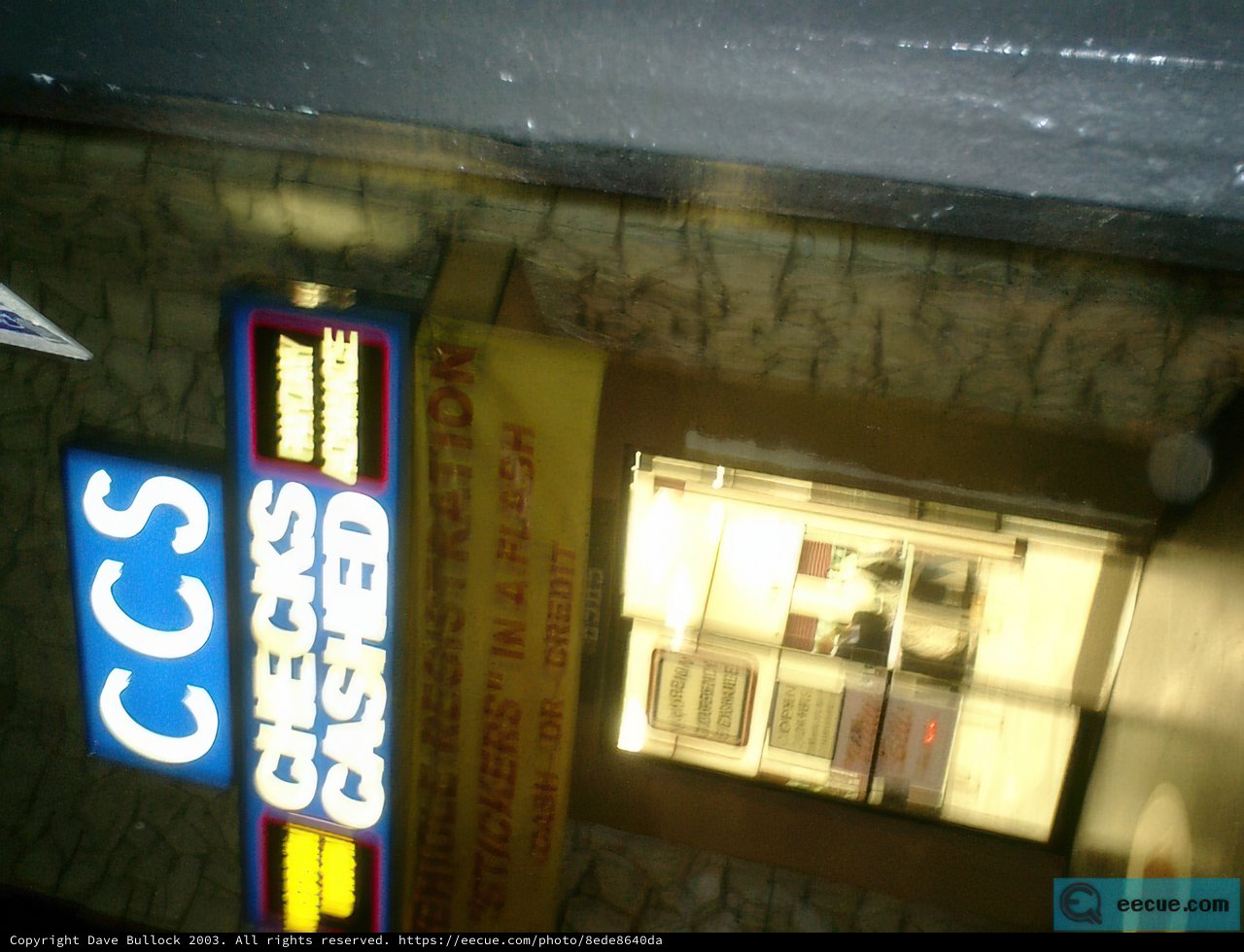 Blurry CCS sign
