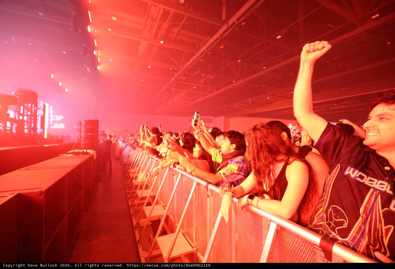 Red-Lit Crowd Erupts at Wobbleland 2026 Festival