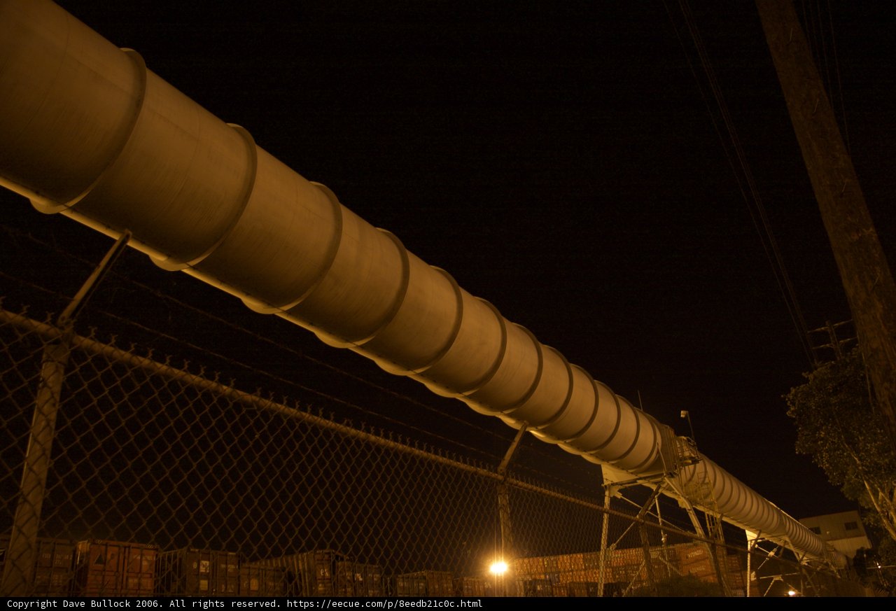 Pipeline Tower and Chain Link Fence