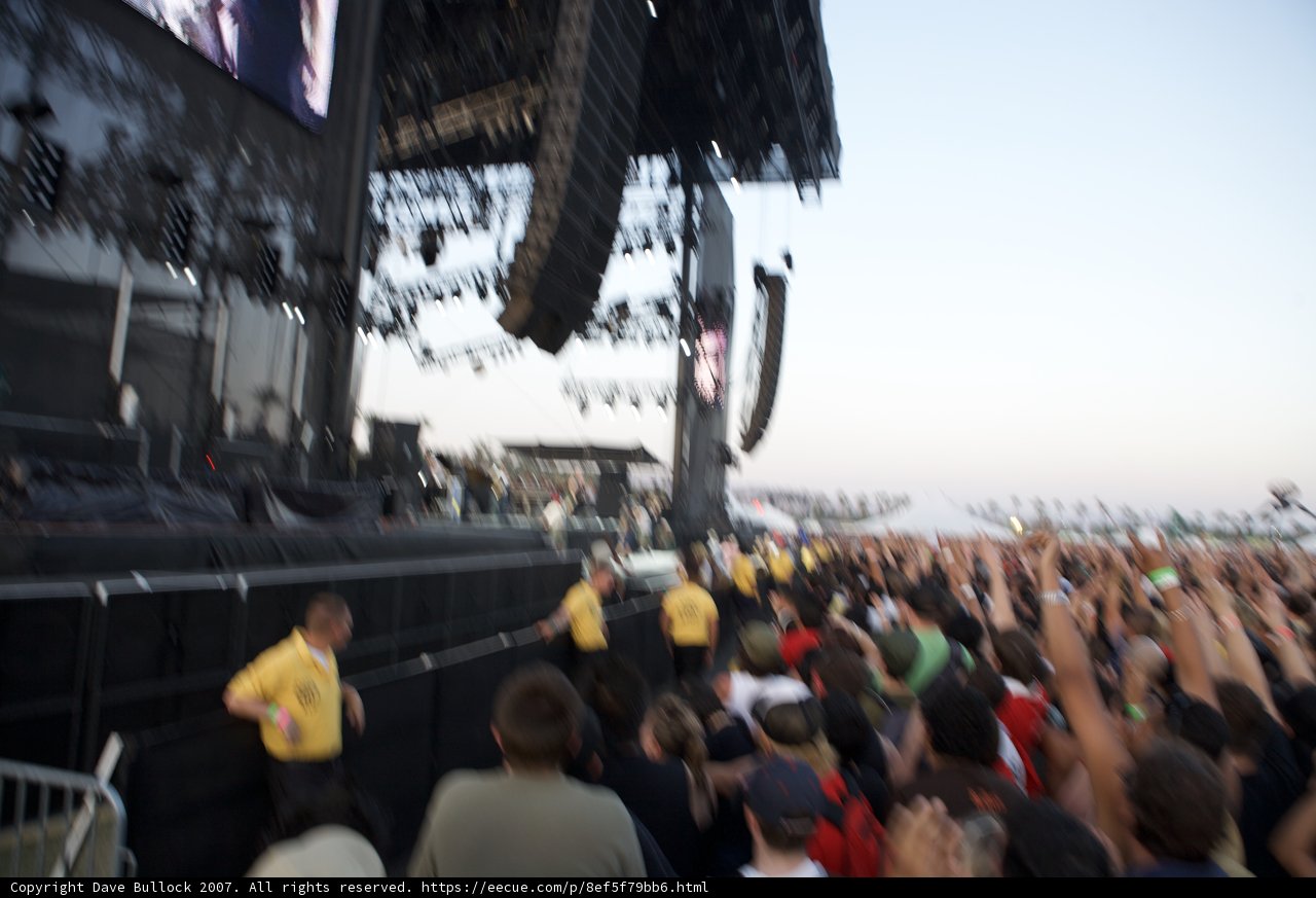 Coachella Sunday Concert Crowd