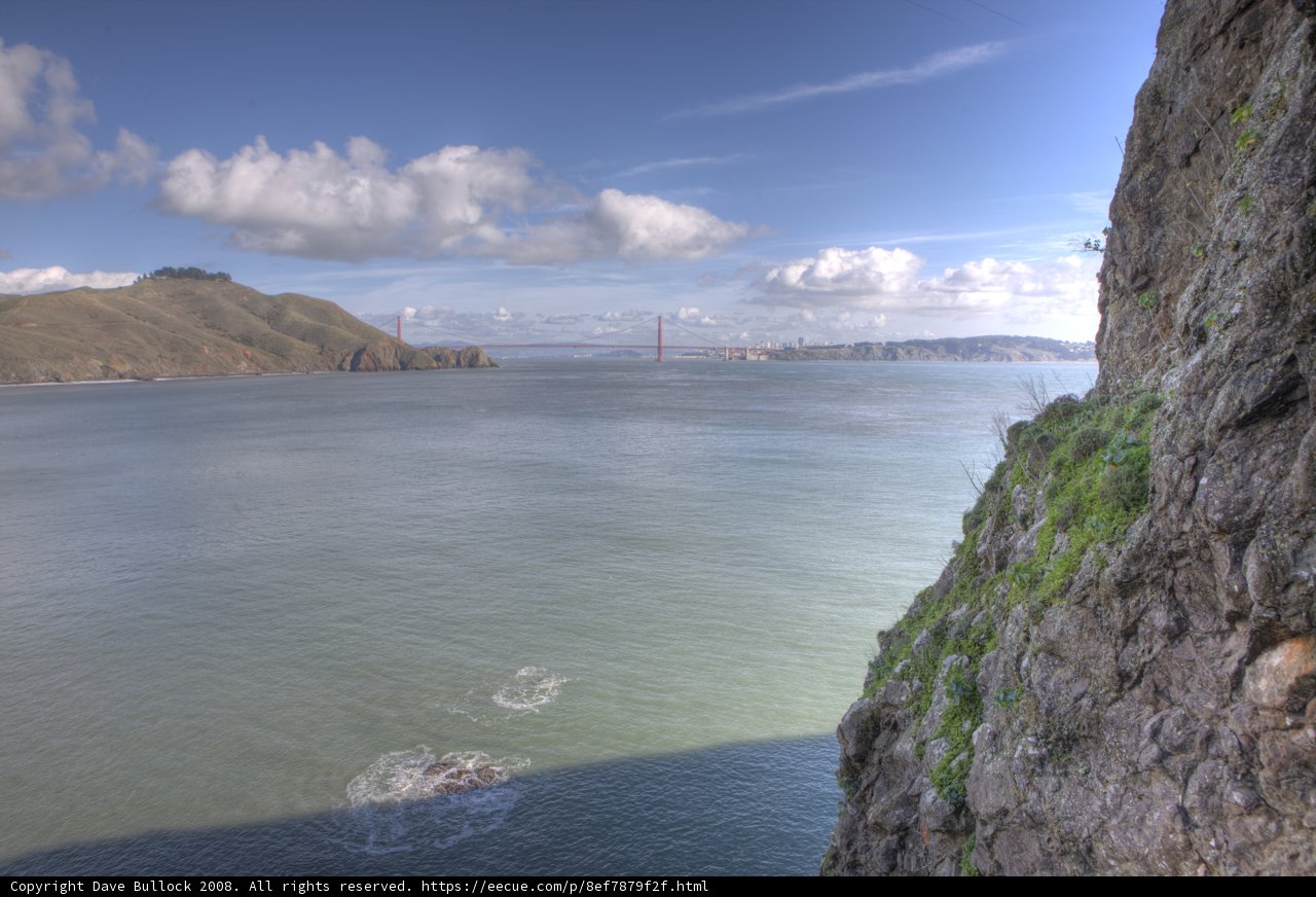 Cliffside View of the Golden Gate Bridge
