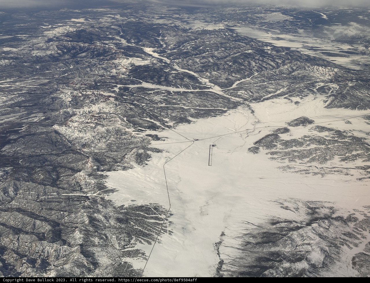 Majestic Snowy Peaks from Above