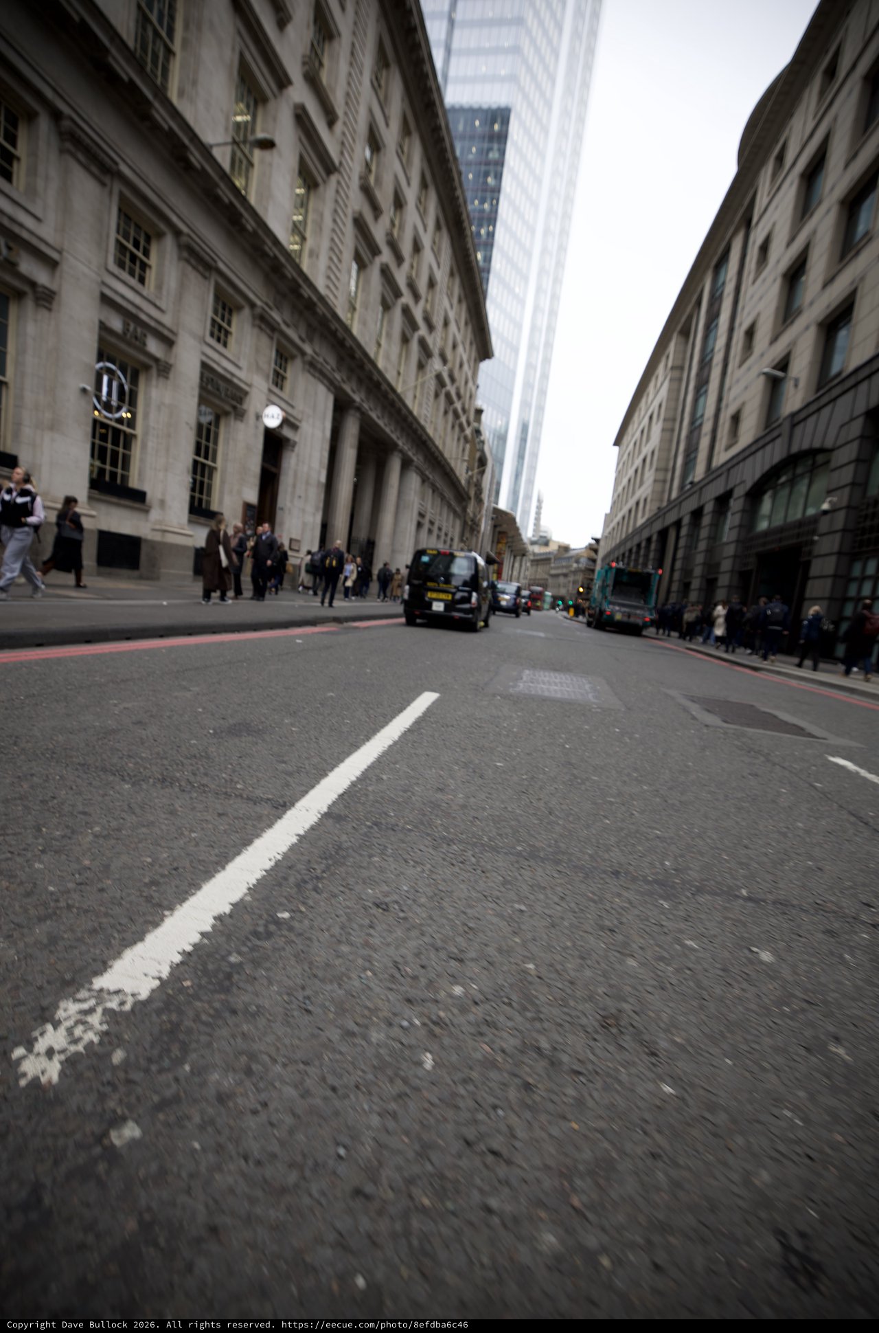 City Street View in London's Financial District
