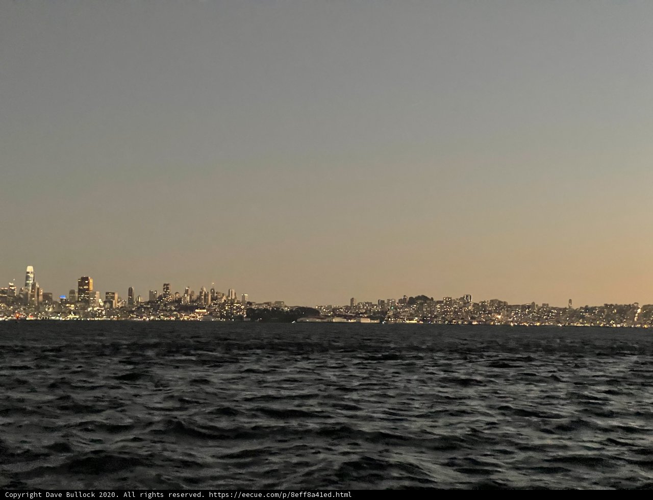 Cityscape Reflections on San Francisco Bay