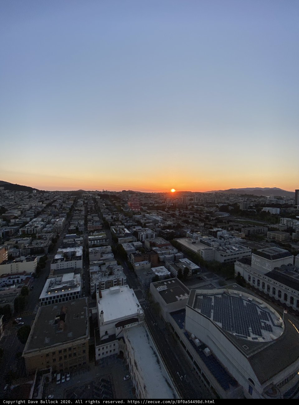 Golden Hour over San Francisco's Cityscape