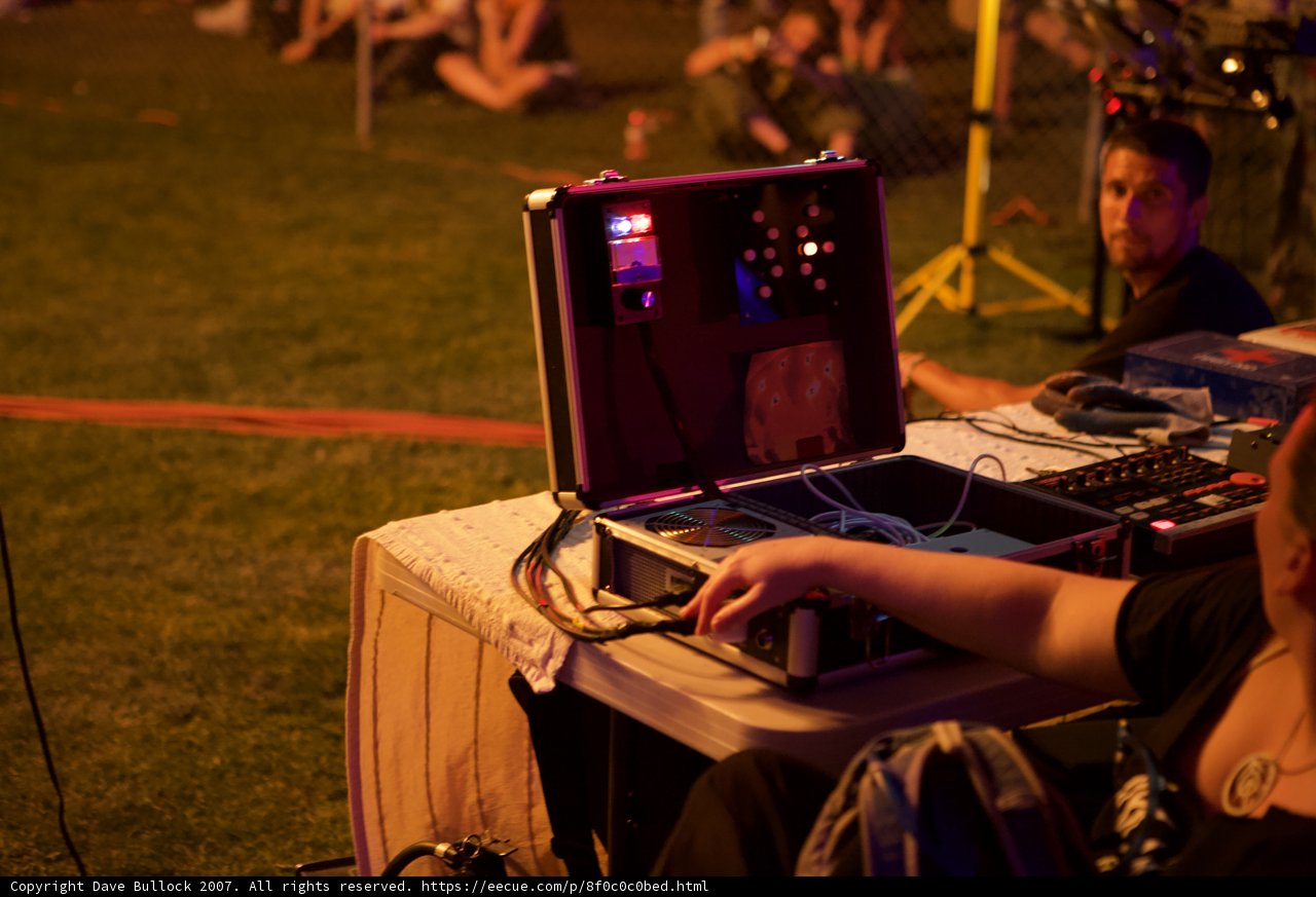 Working the Mic and Laptop