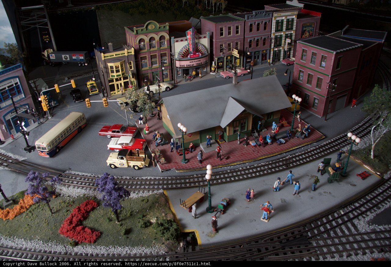 A Busy Metropolis on the Tracks