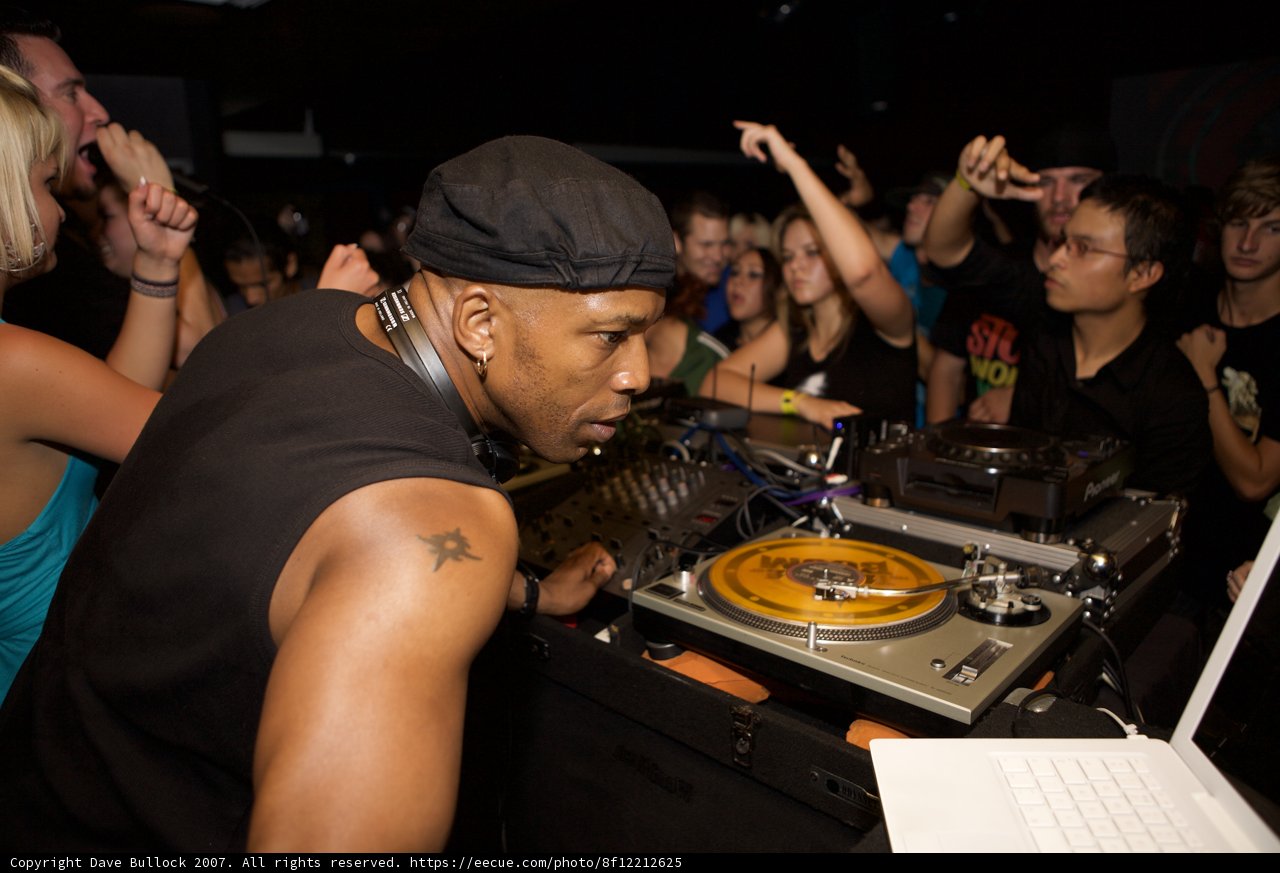 DJ in the Urban Night Club