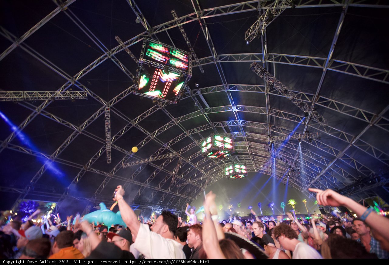 Electric Crowd at Coachella Music Festival