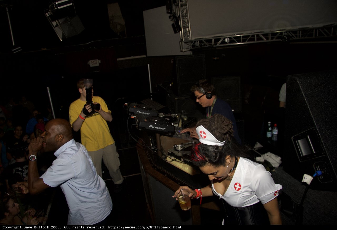 MC Q and the Funky DJ on Stage