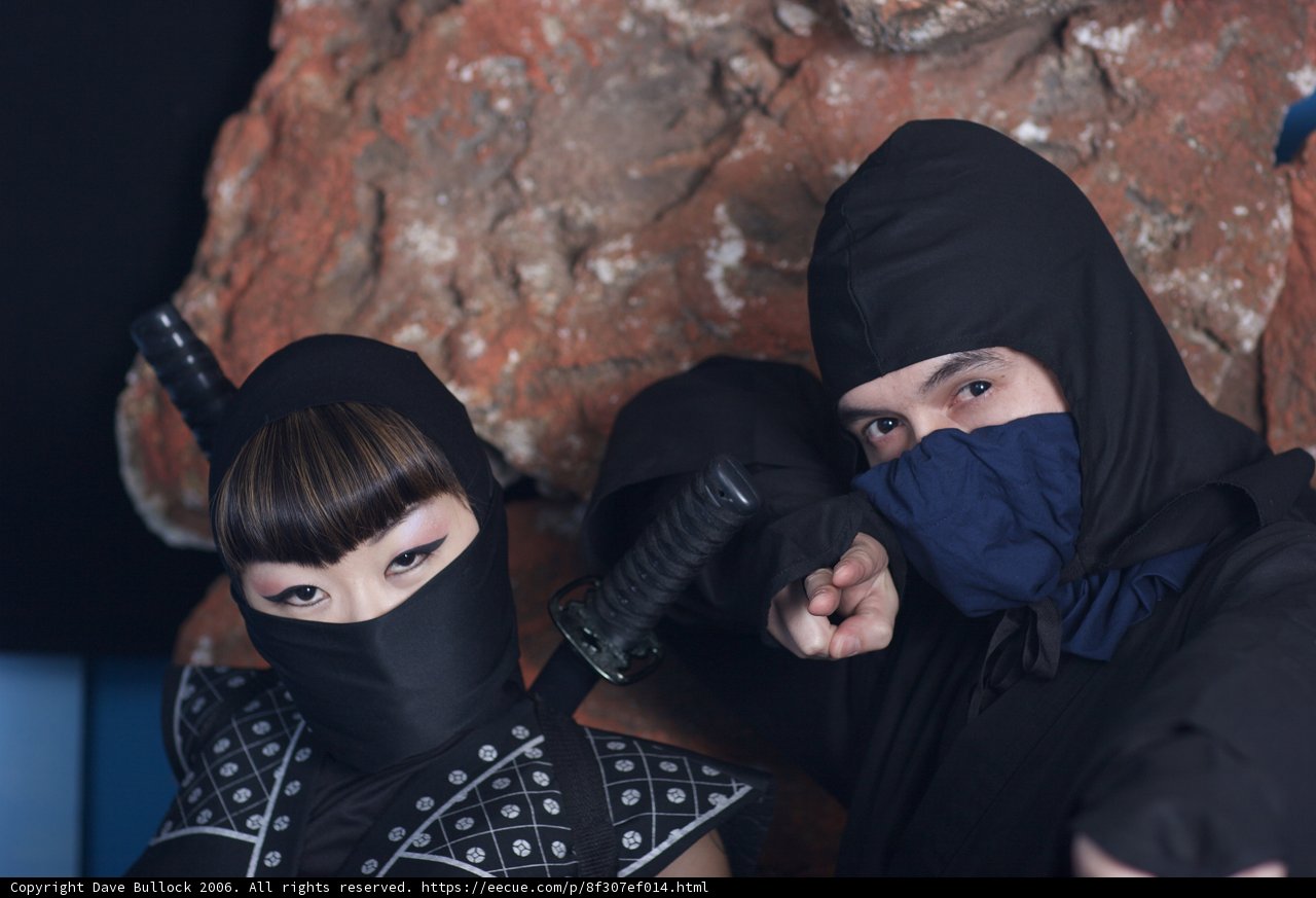 Ninja Duo Strikes a Pose