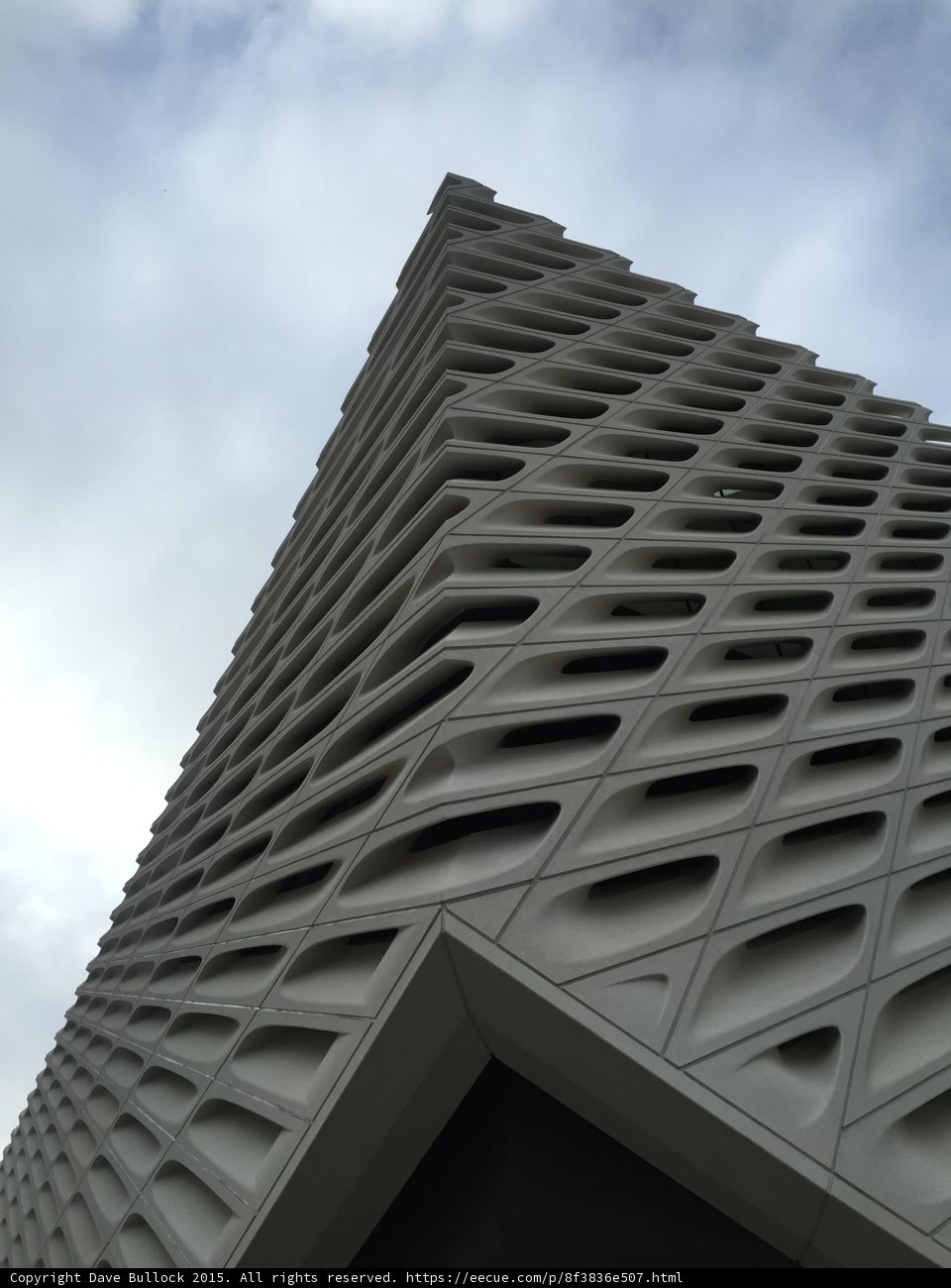 The Broad Museum of Art Towering Over Los Angeles