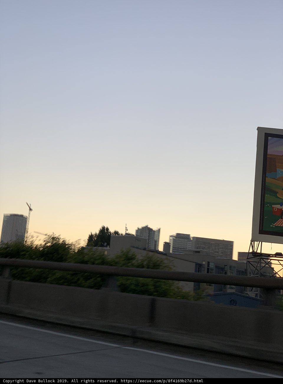 Skyline Billboard at Sunset