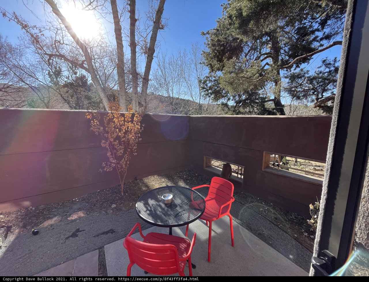 A Serene Outdoor Dining Experience in Santa Fe