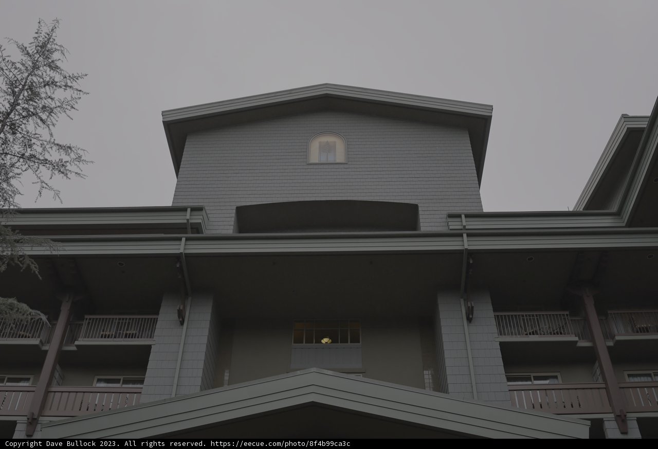 Curved Balcony Architecture at Disneyland Resort
