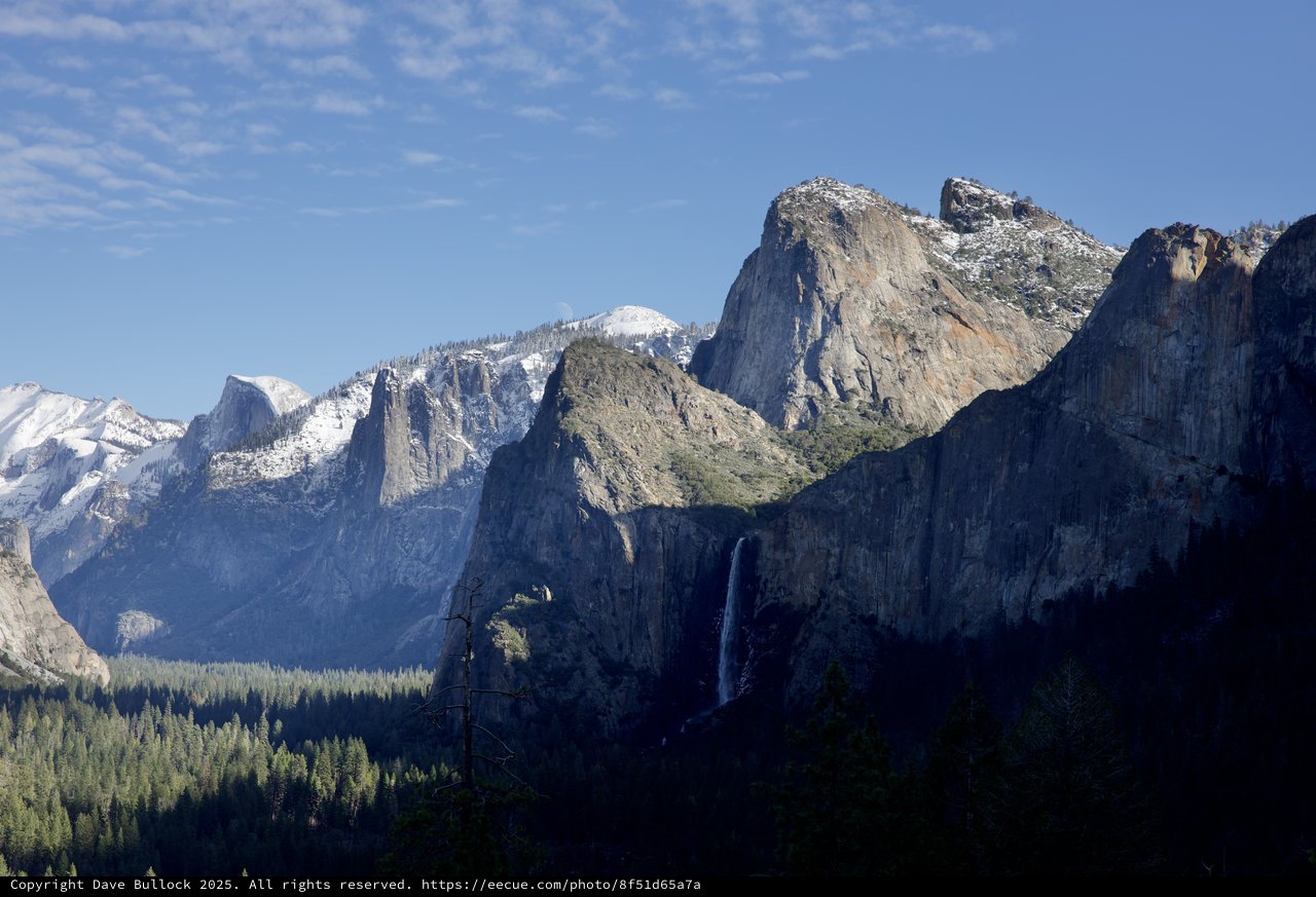 Winter Light on Yosemite Valley's Granite Peaks