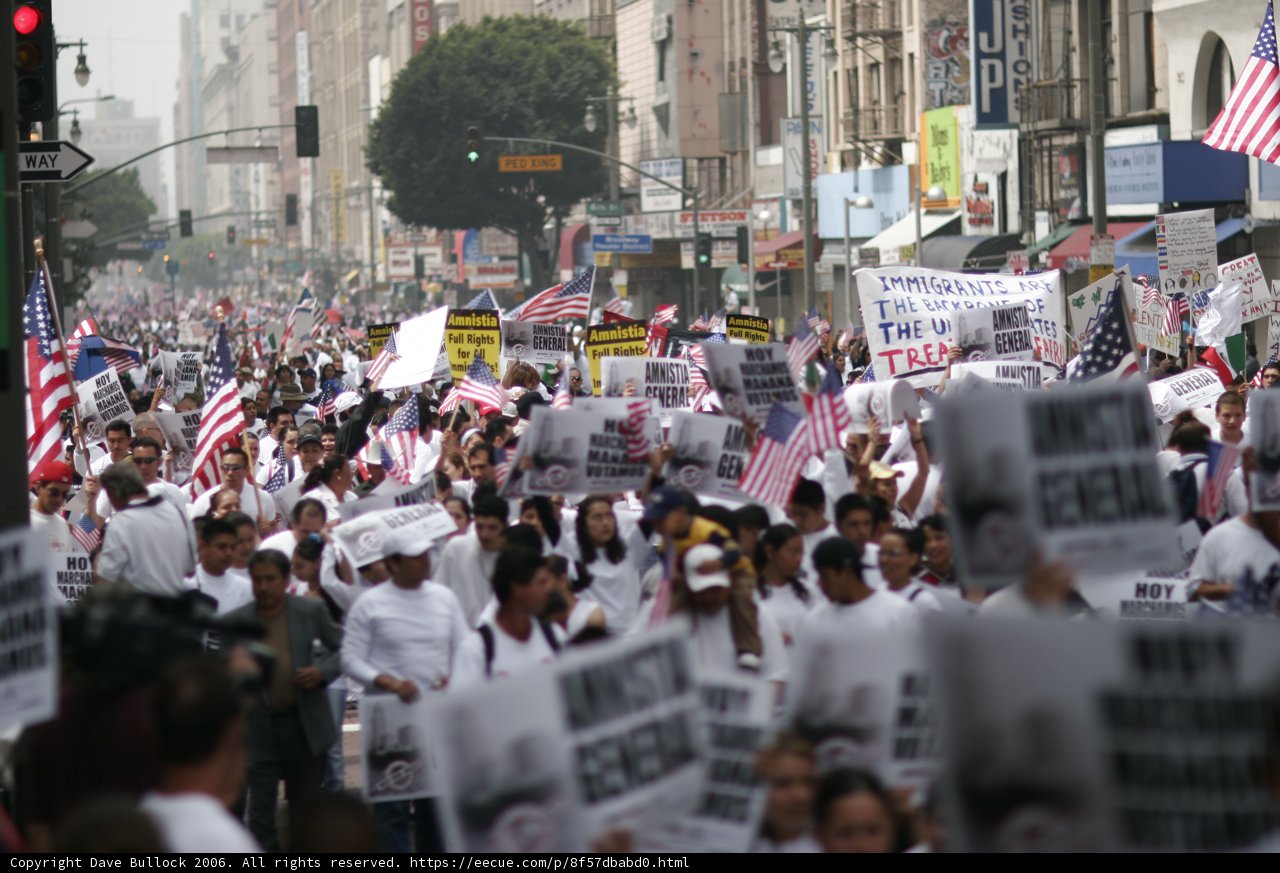 Protest Parade in the Heart of the City