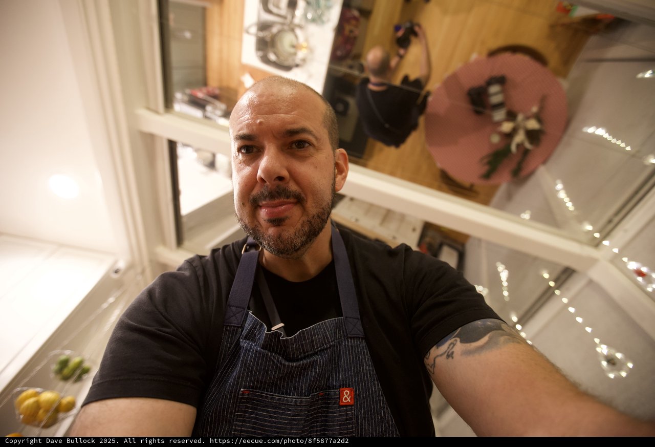 Chef's Kitchen Selfie on Christmas Morning