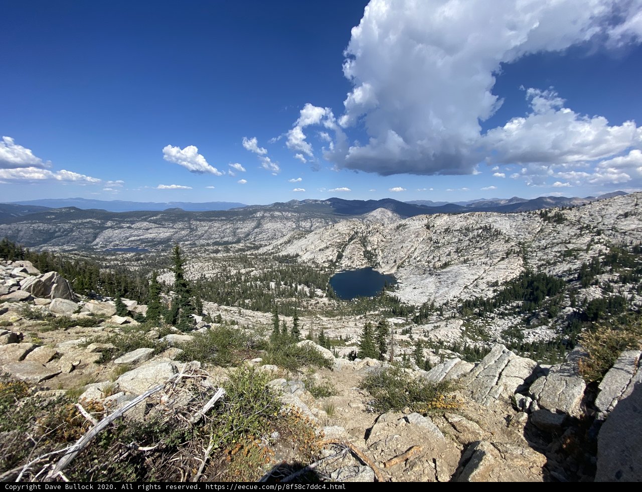 Majestic View of Desolation Wilderness and Georgetown Lake