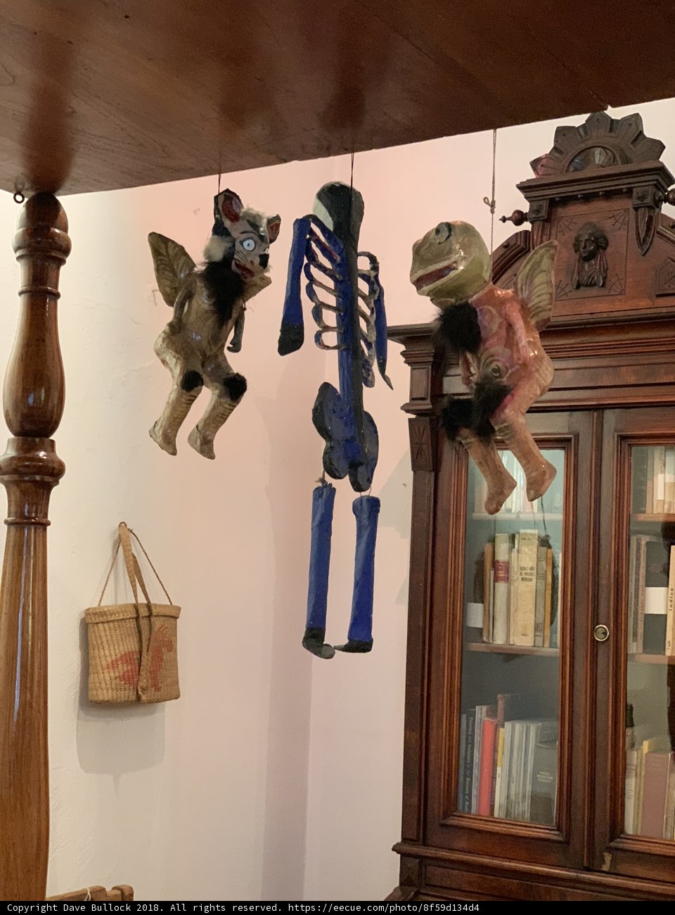 Halloween Decor with Skeleton and Pooch