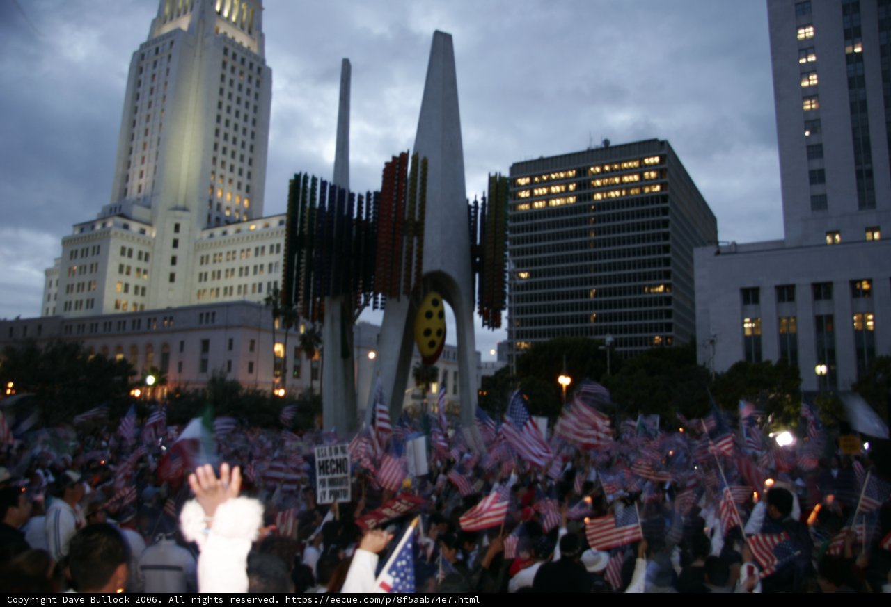 Patriotic Protest at City Building