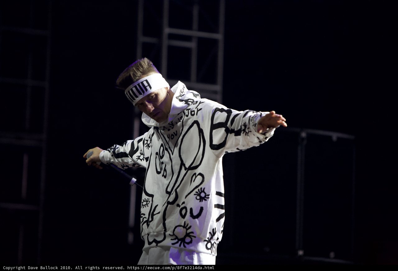 Hooded Solo Performer at Coachella