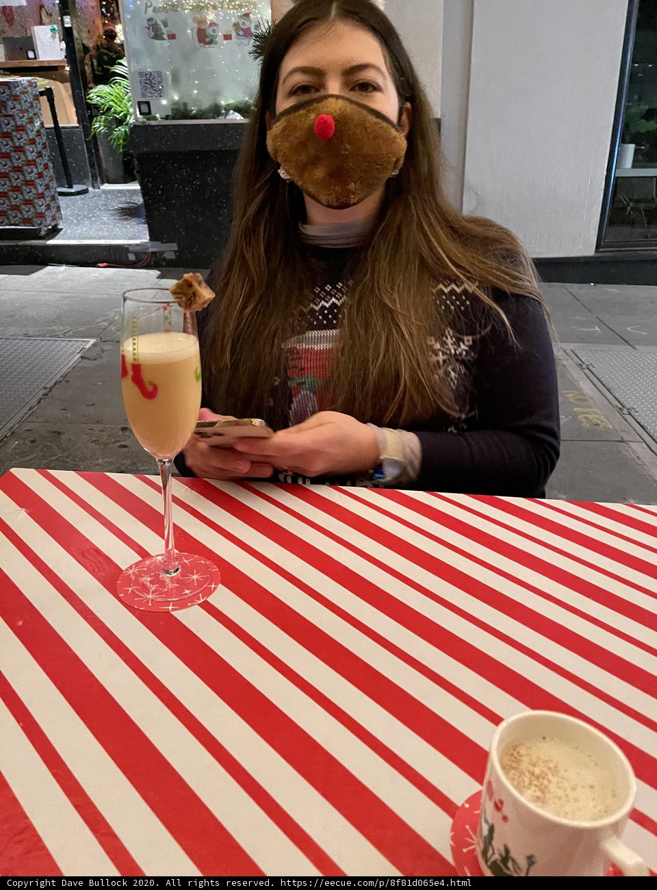 Masked and Sipping