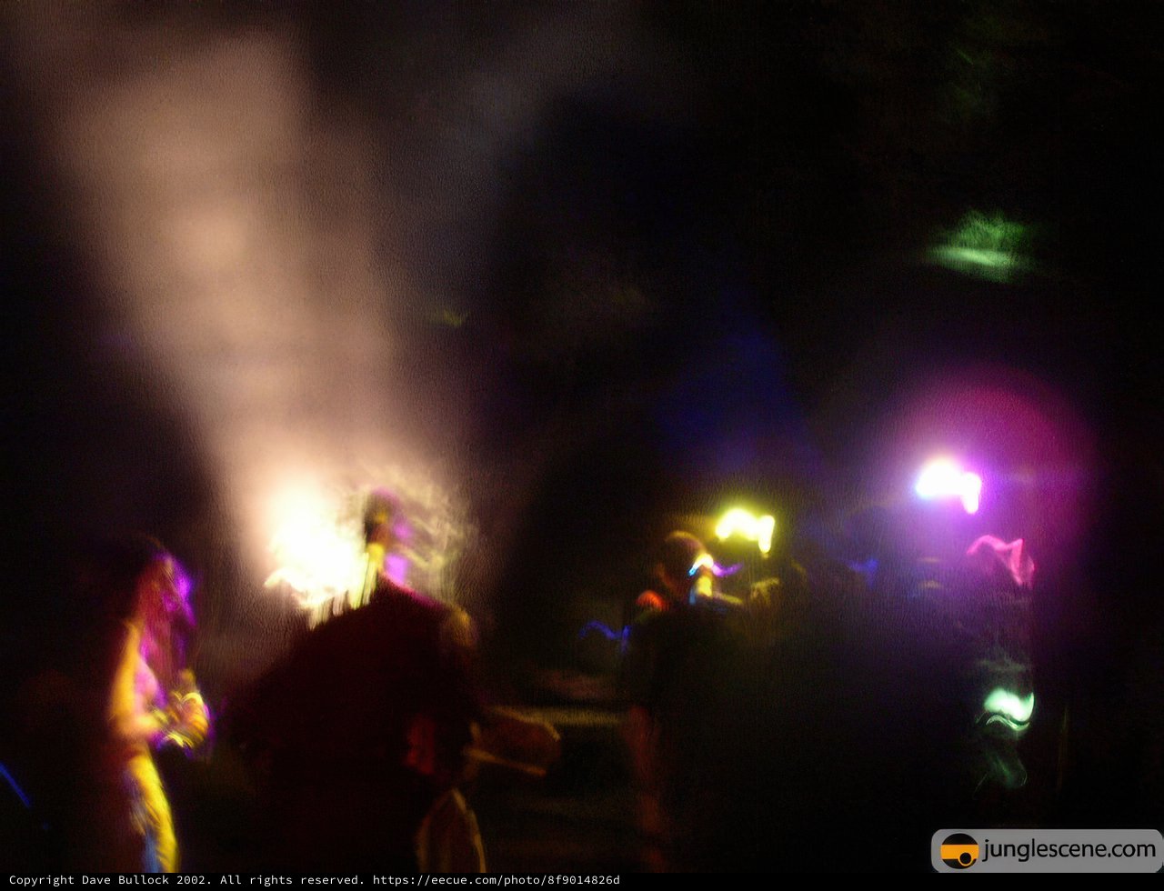 Nightclub Crowd Lit Up
