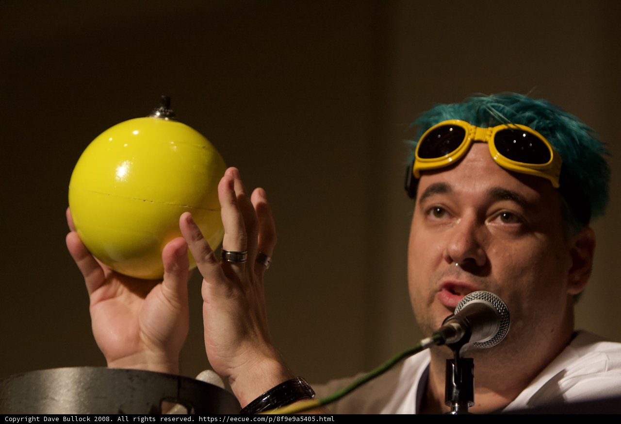 Blue-Haired Man with Yellow Ball