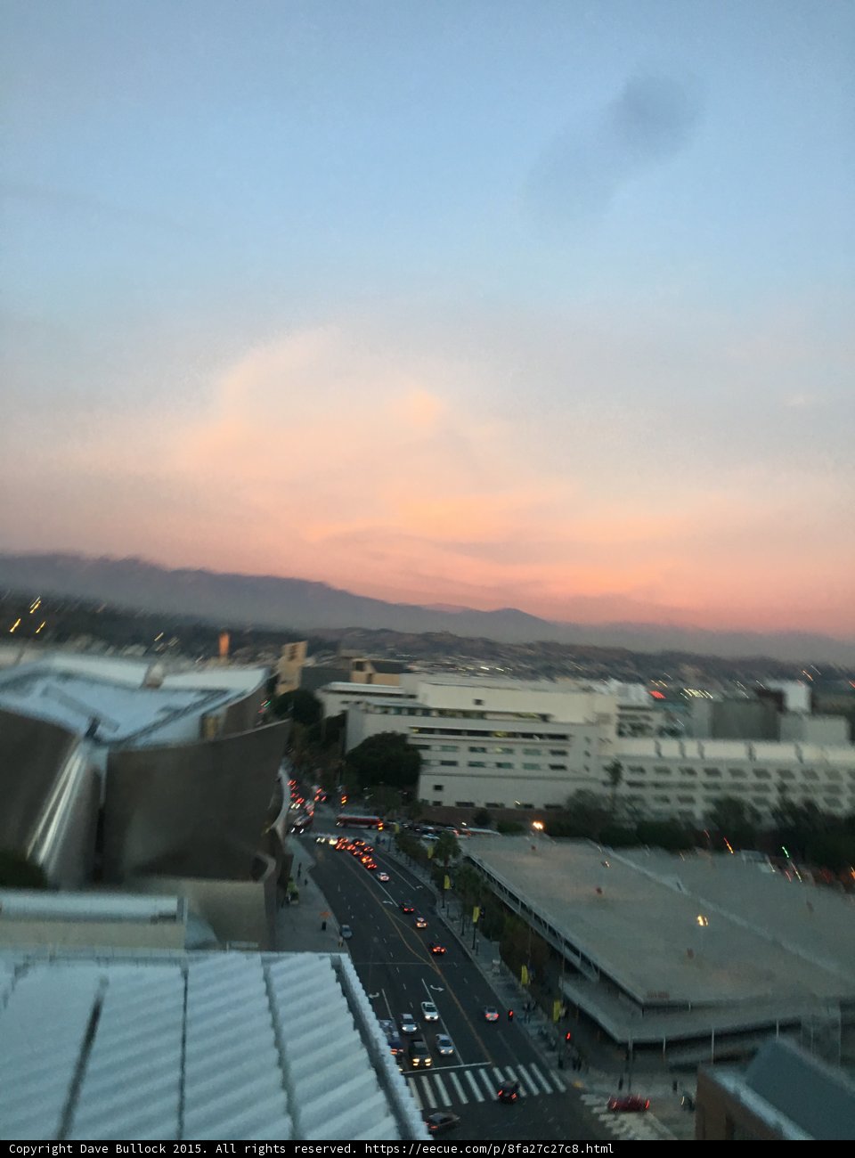 DTLA Sunset Pink Clouds