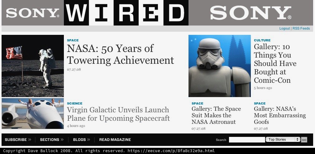 Sony's New Website Launch