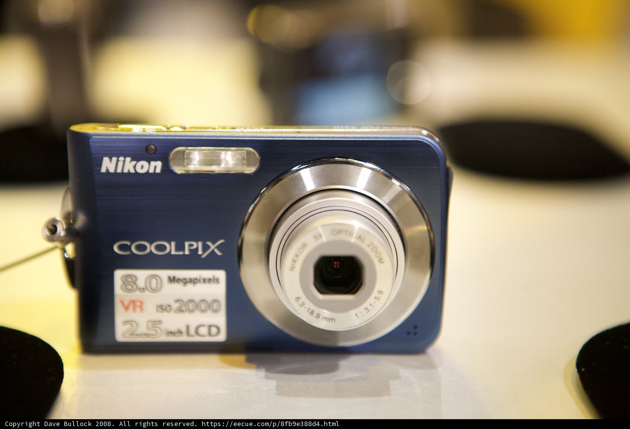 Blue Digital Camera at PMA Exhibit