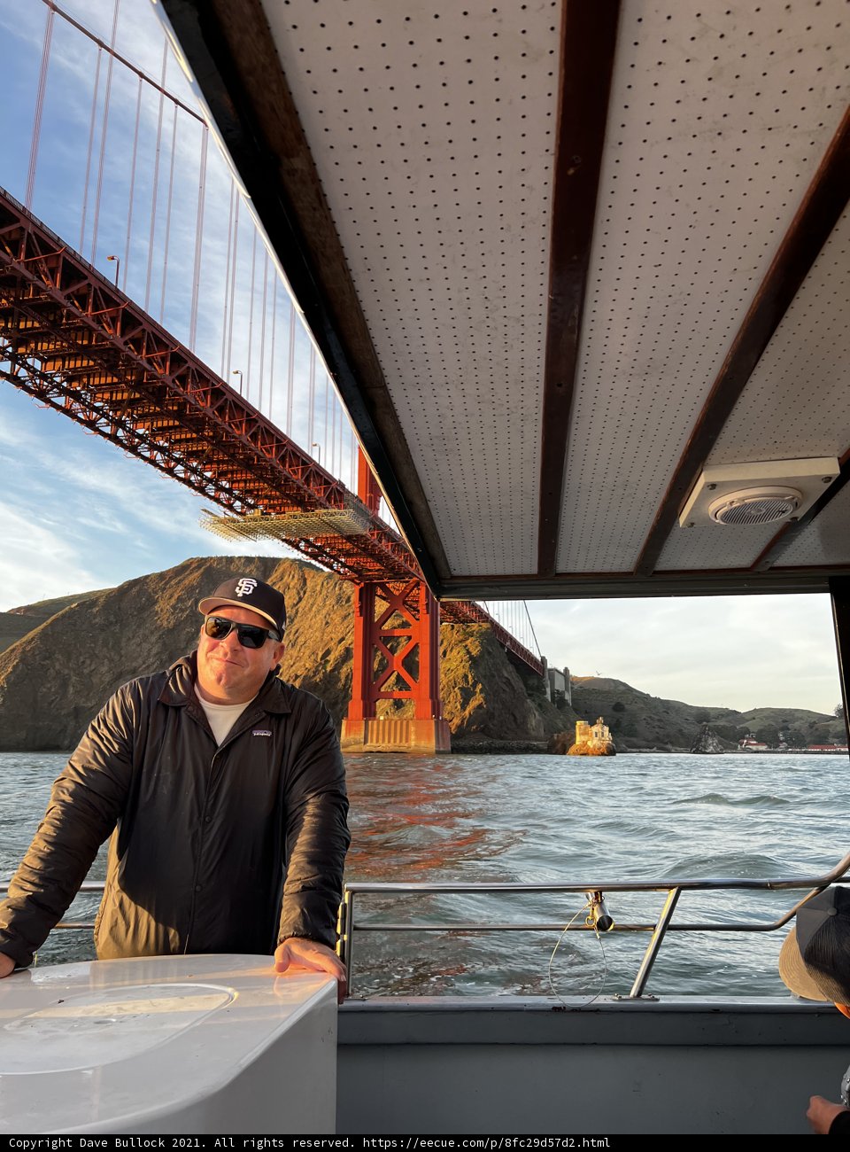 Man on a Boat at Golden Gate National Recreation Area