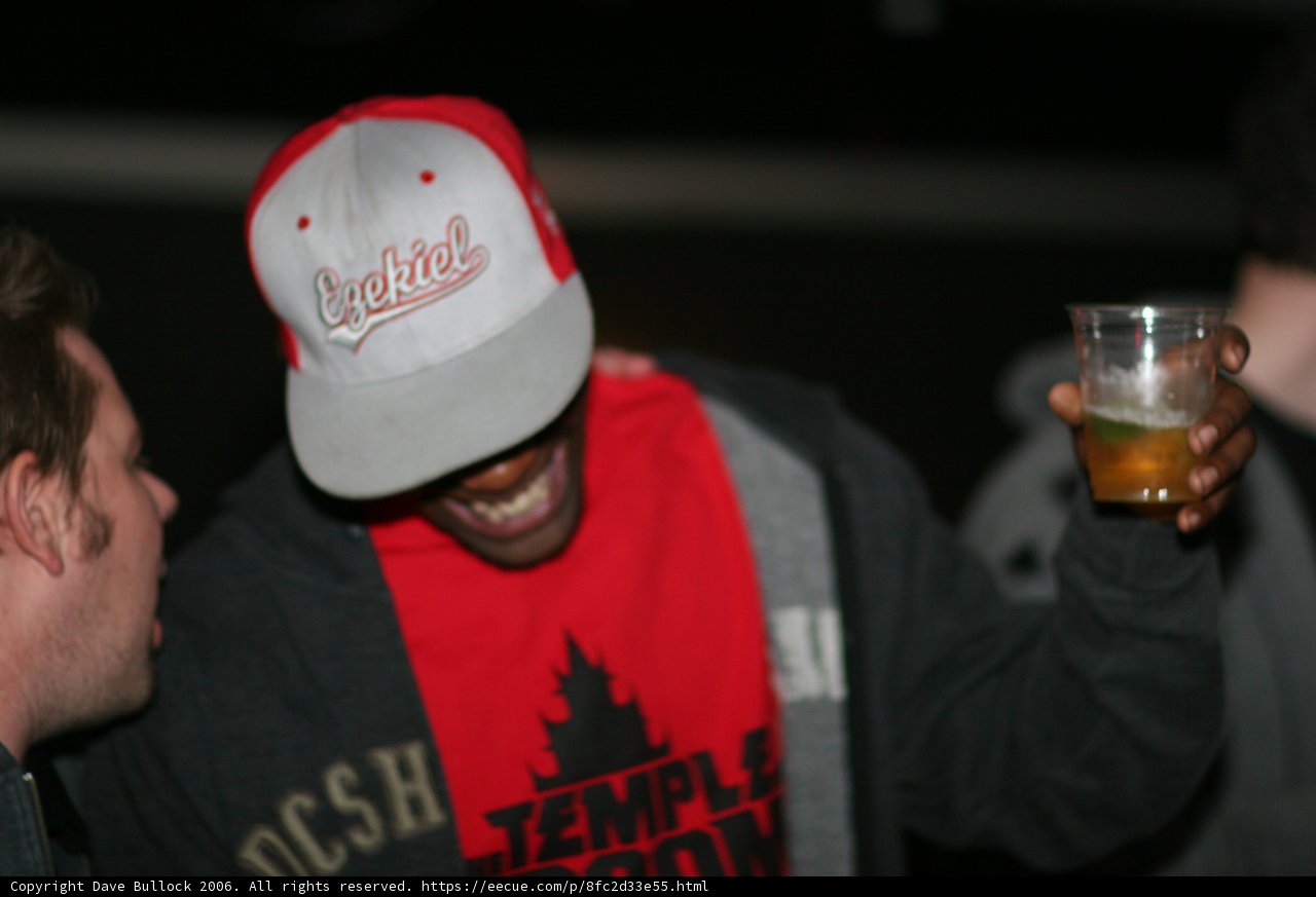 Grey Hoodie and Beer
