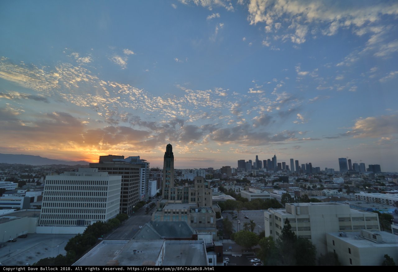 Sunset over the City of Angels