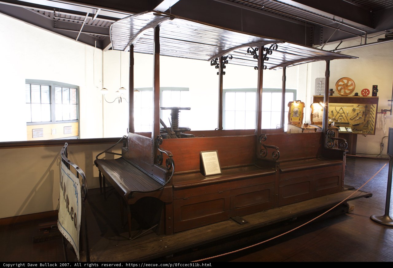 Wooden Bench in the Museum