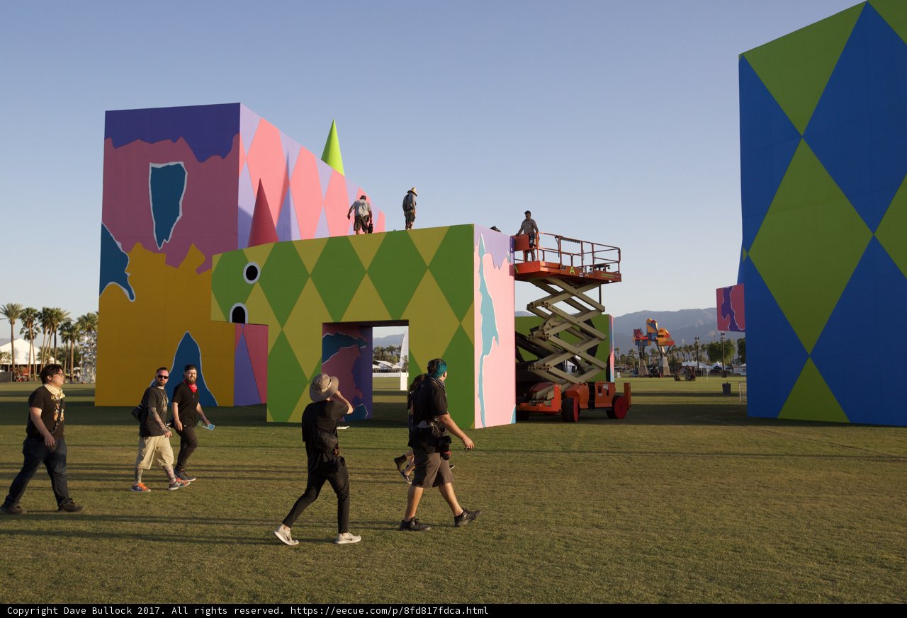 Colorful Building at Coachella