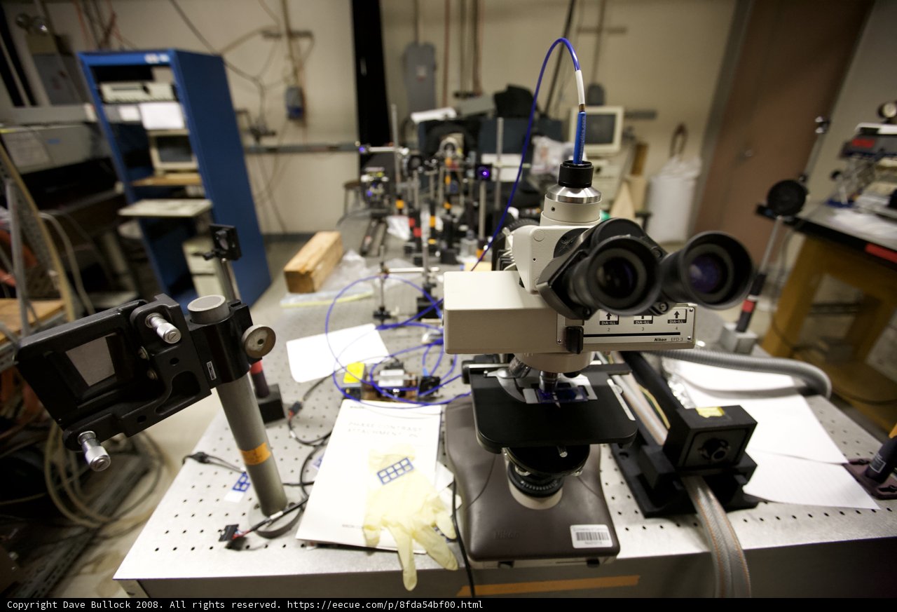 Microscopic View in a Manufacturing Lab