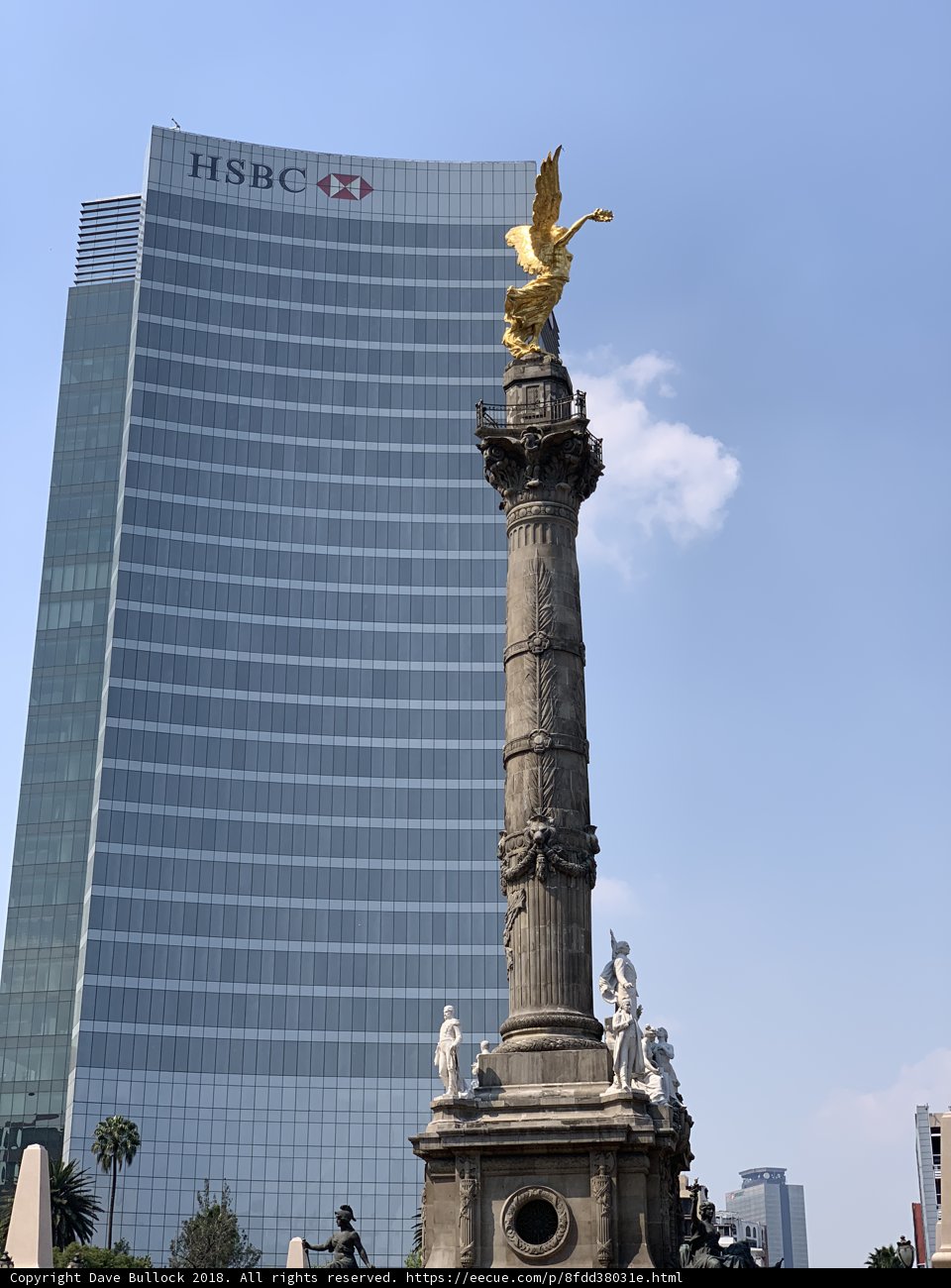 Monumental Bird Statue with Golden Ornament