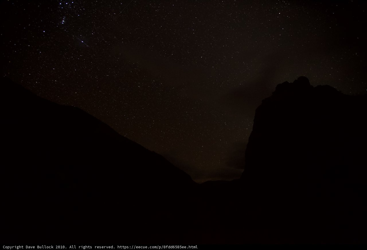 Starry Night Sky with Moon