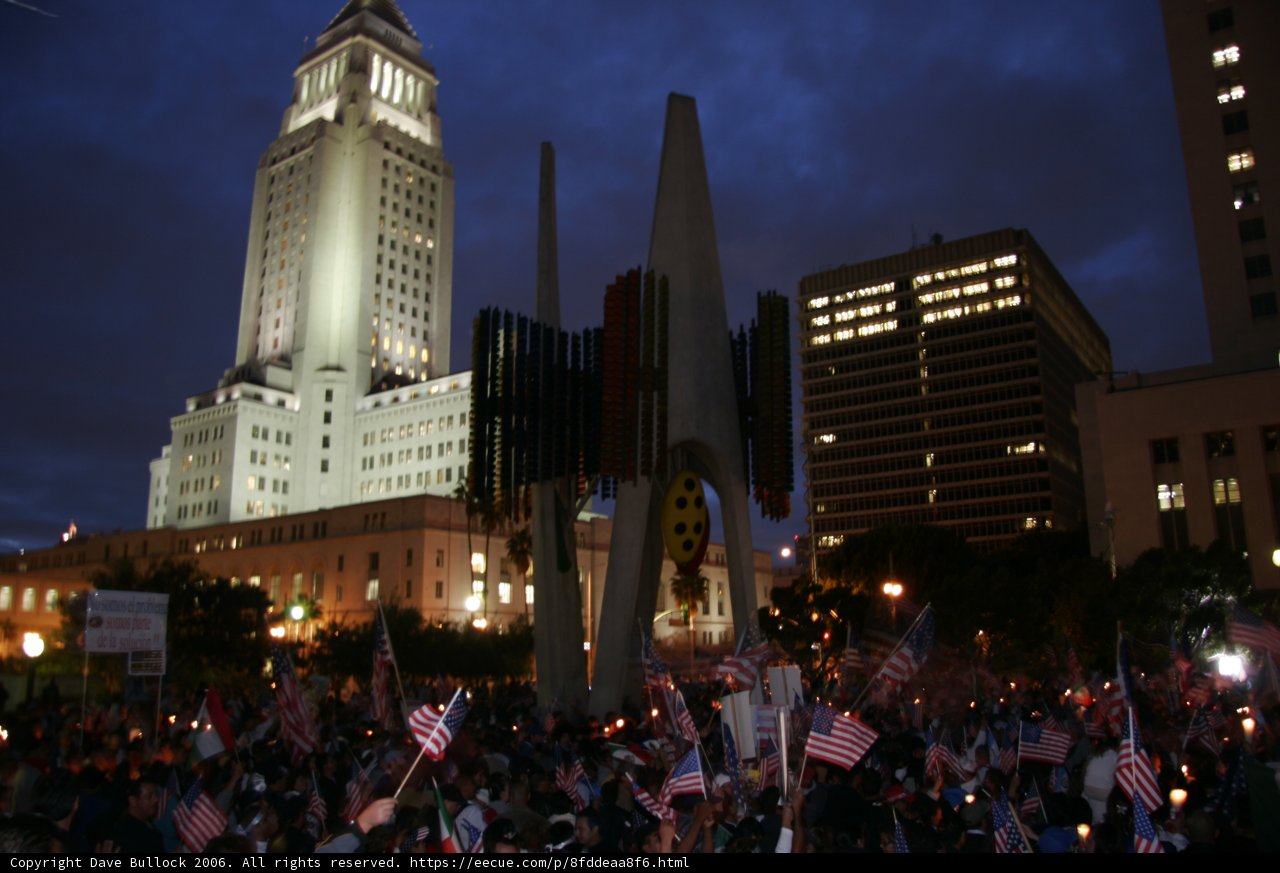 American Flag Vigil at Metropolis Building