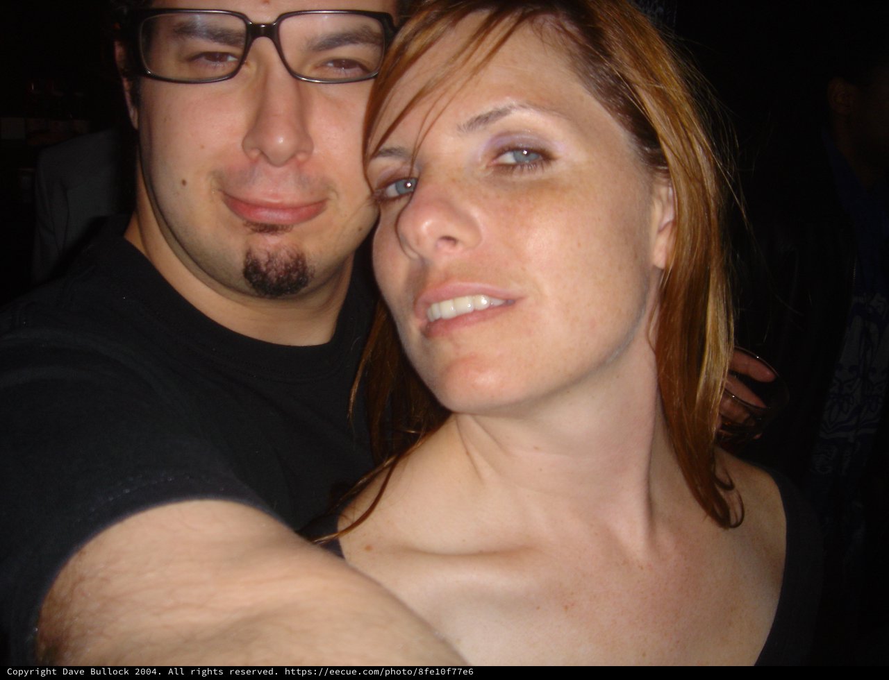 Couple Close-Up Portrait at Nightlife Venue 2004