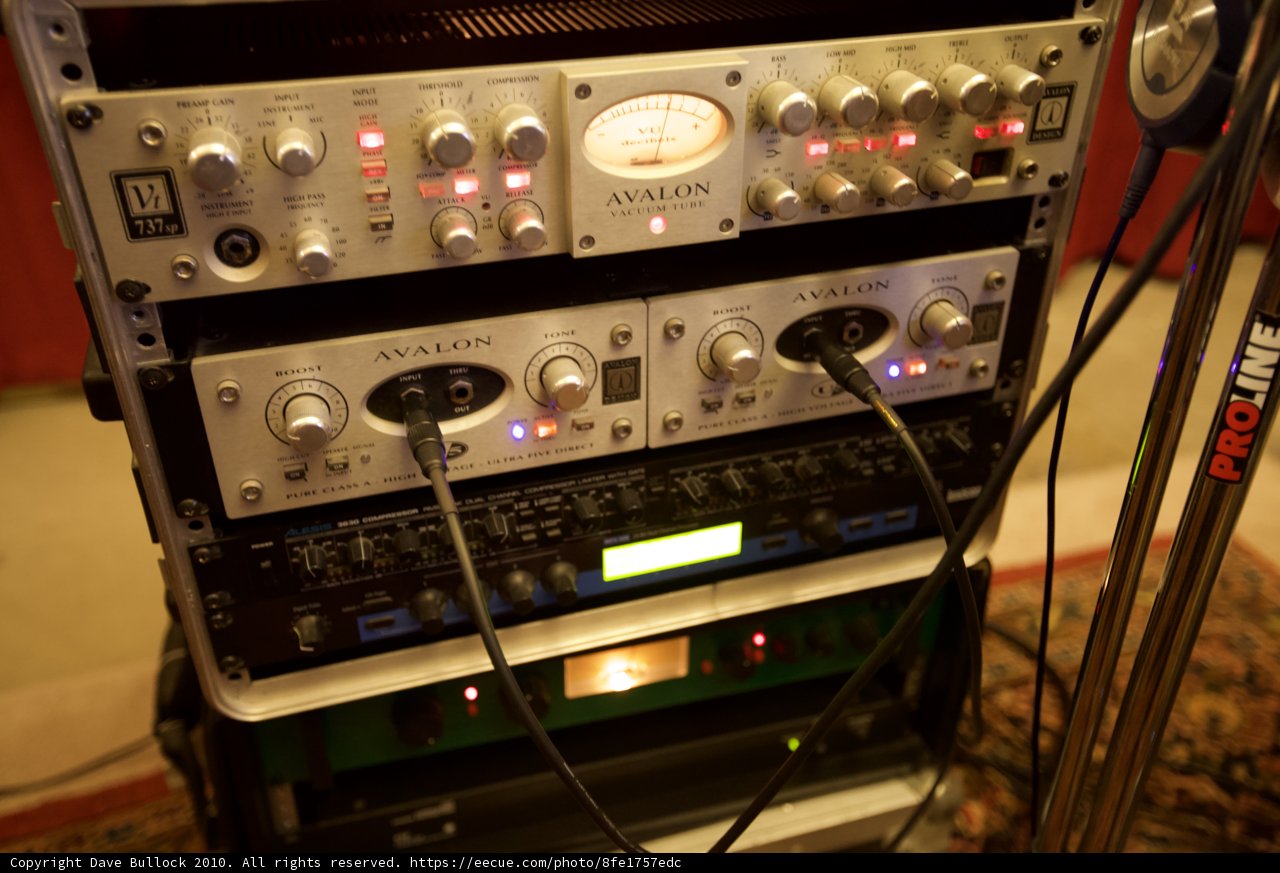 Morgan Page in His Recording Studio