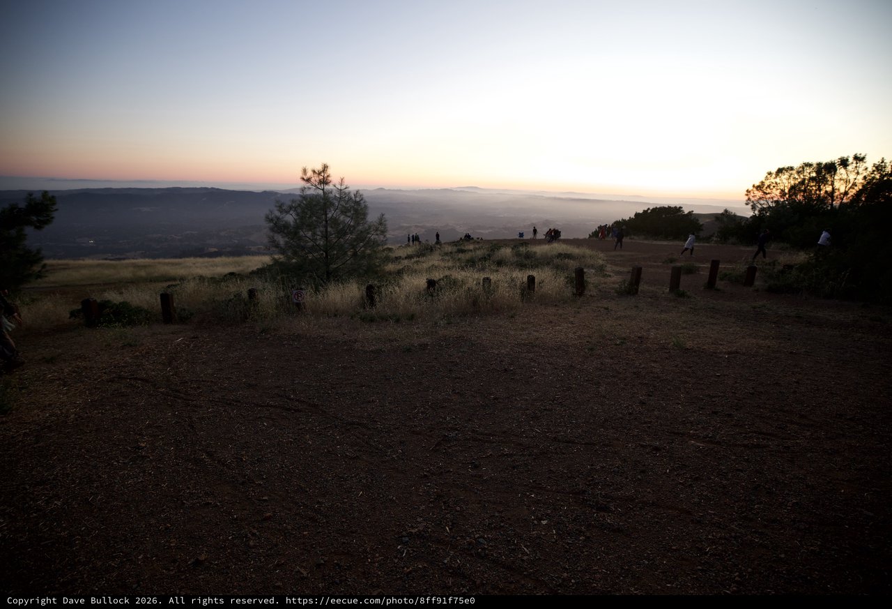 Twilight Gathering at Mount Diablo Summit Overlook