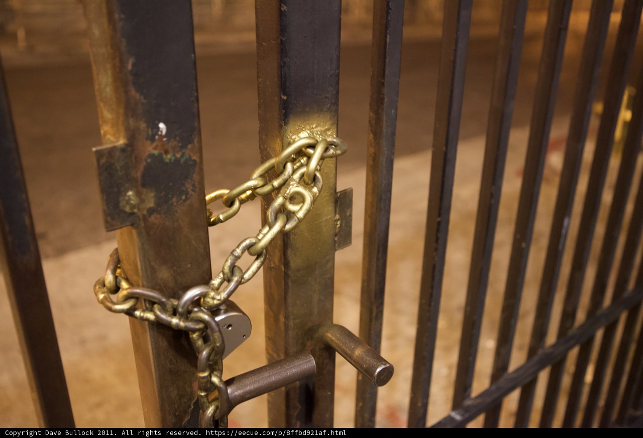 Locked Wine Cellar