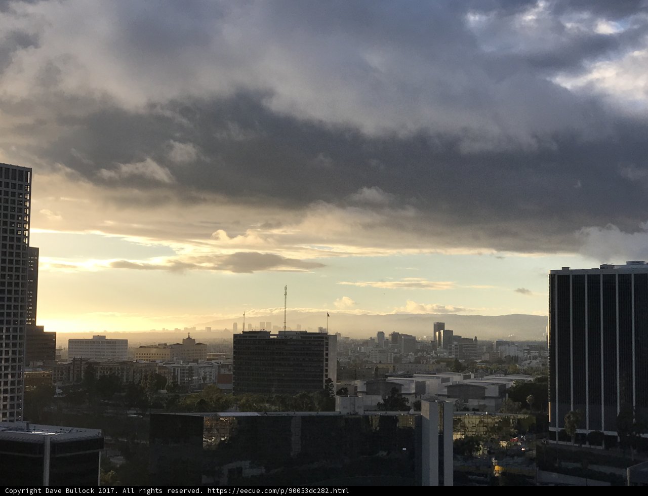 Sunset over Metropolis